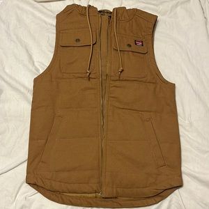 wrangler brown vest